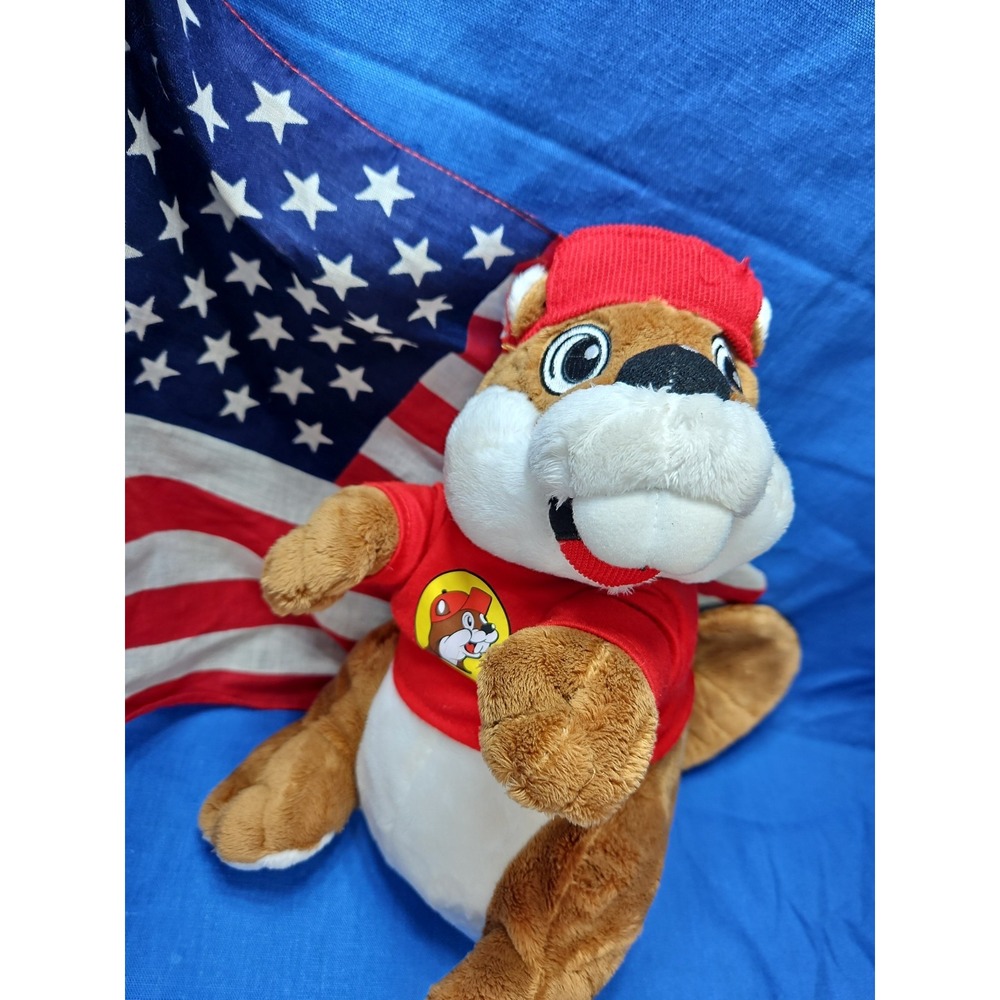Buc-ees Beaver Mascot Plush Toy Plushie 11" Embroidered Advertising EXCELLENT